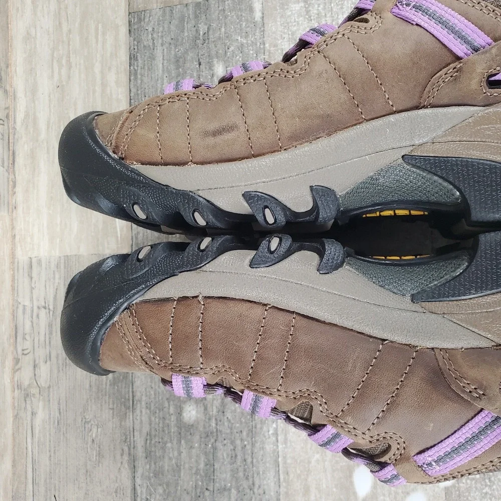 Keen Targhee‎ II Womens Hiking Shoes Sz 6 Timberwolf English Lavender Waterproof